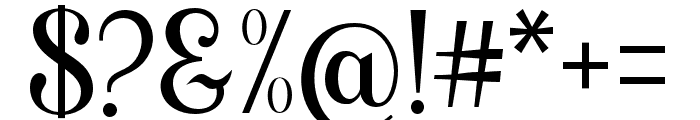 Hostania Font OTHER CHARS