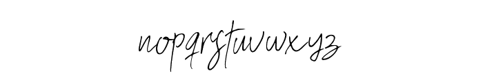 Hostenssignature Font LOWERCASE