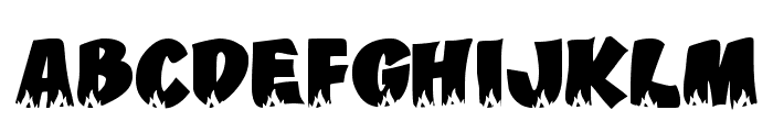 Hot Fire Regular Font UPPERCASE