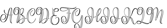 HothenOutline-Regular Font UPPERCASE