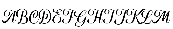 HougbonScript Font UPPERCASE
