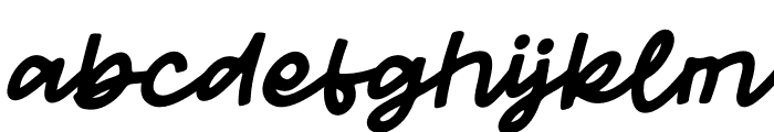 Hougly Waltern Italic Font LOWERCASE