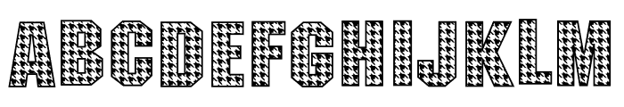 Houndstooth Font UPPERCASE