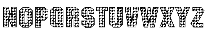Houndstooth Font LOWERCASE