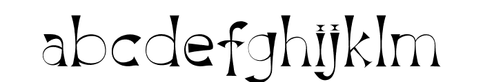 Hourglass Font LOWERCASE
