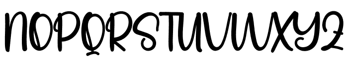Hoursed Font UPPERCASE