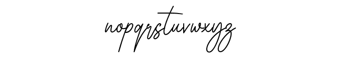 House Signature Script Font LOWERCASE