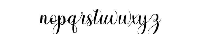 HousthinaScript Font LOWERCASE