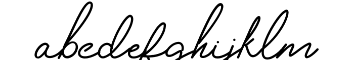 Housttely Signature Font LOWERCASE