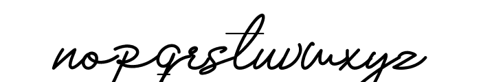 Housttely Signature Font LOWERCASE