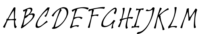 Houthman Italic Font UPPERCASE
