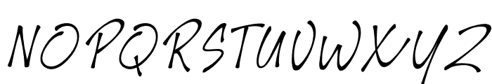 Houthman Italic Font UPPERCASE