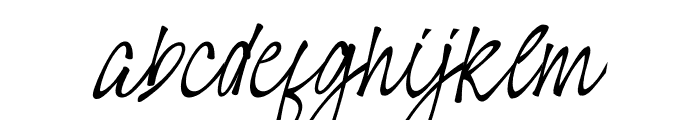 Houthman Italic Font LOWERCASE
