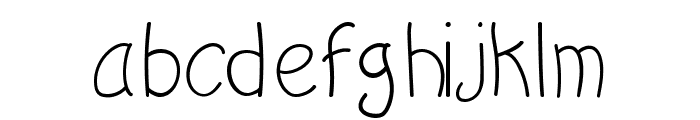 Huddle Doodle Regular Font LOWERCASE