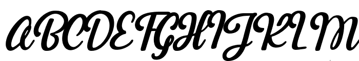 Hudiya - Modern Lovely Script Italic Font UPPERCASE
