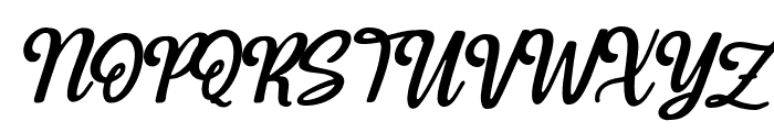 Hudiya - Modern Lovely Script Italic Font UPPERCASE