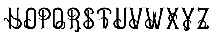 Hudson Style Font UPPERCASE