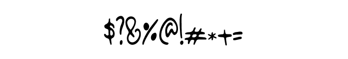 Hudza Signature Font OTHER CHARS