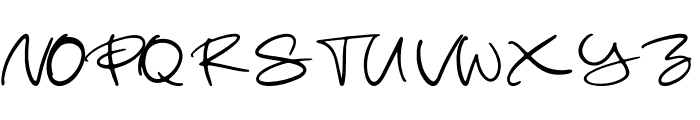 Hudza Signature Font UPPERCASE