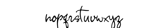 Hudza Signature Font LOWERCASE