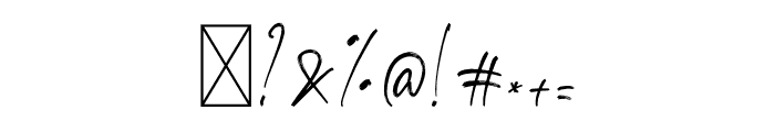 Hudzaifah Signature Font OTHER CHARS