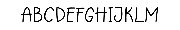 Hugable Font UPPERCASE