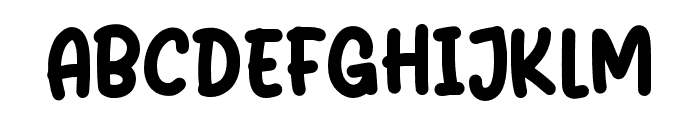 Huggler Font UPPERCASE