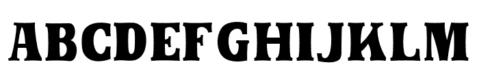 Hugh Montana Regular Font UPPERCASE