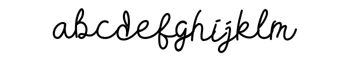 Hugh Pillow Font LOWERCASE