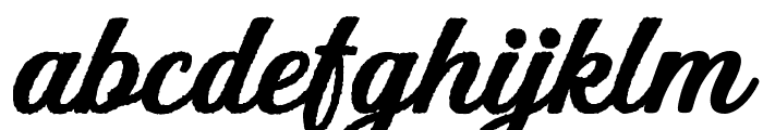 Hughes BoldRough Font LOWERCASE