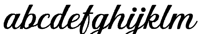 Hughes Rough Font LOWERCASE