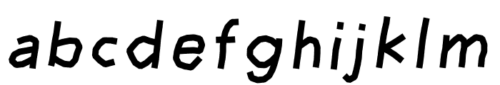 Hughug Bobo Font LOWERCASE