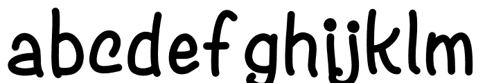 Hughug giggle Font LOWERCASE