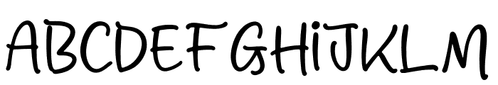 Hugshine Growter Font UPPERCASE