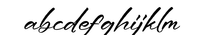 Huhansky Bohemian Italic Font LOWERCASE
