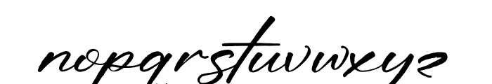 Huhansky Bohemian Italic Font LOWERCASE