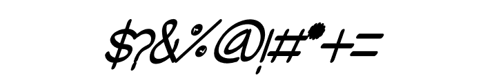 Huichiro Italic Bold Font OTHER CHARS