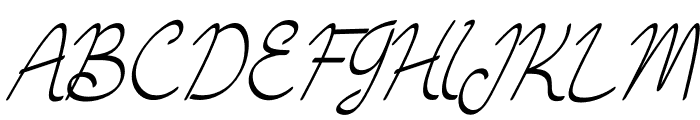 Huichiro Italic Font UPPERCASE