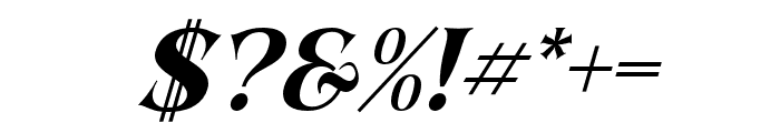 Hulbert Hopper Display - Italic Font OTHER CHARS