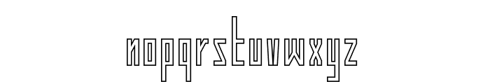 Human Alter Ego-Hollow Font LOWERCASE