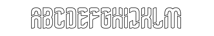 Human Graphic-Hollow Font UPPERCASE