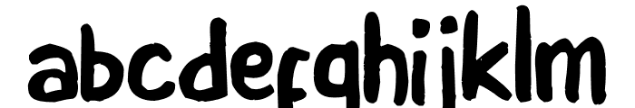 Humania Bold Font LOWERCASE