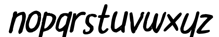 Humania Italic Font LOWERCASE