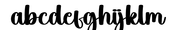 Humble Christmas Font LOWERCASE