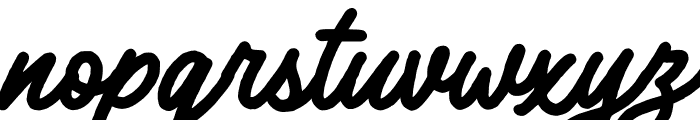 Humble Manford Script Solid Font LOWERCASE