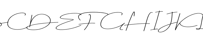 HummairoSignature Font UPPERCASE