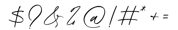 Hundred Signature Font OTHER CHARS