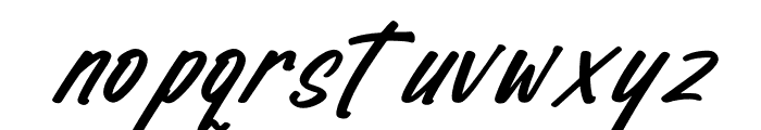 Hungtrey Beatmora Italic Font LOWERCASE