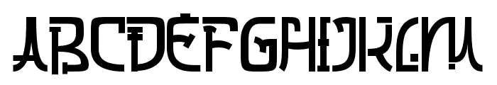 Hunky Dory Regular Font UPPERCASE