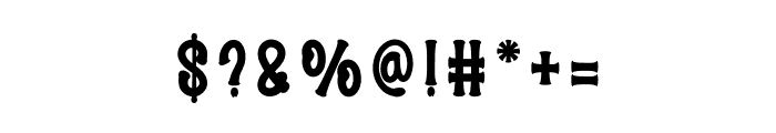 Hunter Western Font OTHER CHARS